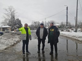 სამტრედიაში დიდთოვლობის გამო გზების გაწმენდა ინტენსიურად მიმდინარეობს