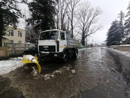 სამტრედიაში დიდთოვლობის გამო გზების გაწმენდა ინტენსიურად მიმდინარეობს