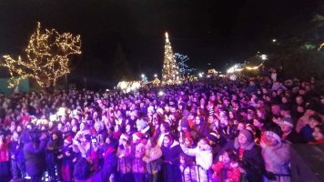სამტრედიაში გრანდიოზული საახალწლო კონცერტი ჩატარდა