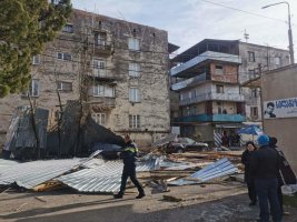 სამტრედიაში სტიქიის სალიკვიდაციო სამუშაოები მიმდინარეობს