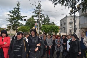 სამტრედიაში მეორე მსოფლიო ომში დაღუპულ გმირებს პატივი მიაგეს