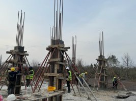 სამტრედიის, სოფელ ნაბაკევში საჯარო სკოლის მშენებლობა მიმდინარეობს