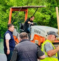 დიდ ჯიხაიშში, 29-ე ქუჩაზე ასფალტ-ბეტონის გზა იგება