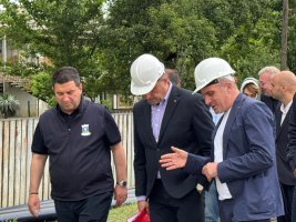 ქალაქ სამტრედიაში წყალმომარაგებისა  სისტემების და ბაგა-ბაღის სამშენებლო სამუშაოები მიმდინარეობს