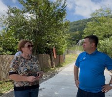 გორმაღალში ბეტონის გზის მოწყობა მიმდინარეობს
