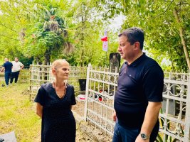 სამტრედიაში 2008 წლის აგვისტოს ომში დაღუპულ გმირთა ხსოვნას  პატივი მიაგეს