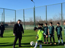 სოფელ მთისძირში ახალი მინიფეხბურთის მოედანი გაიხსნა