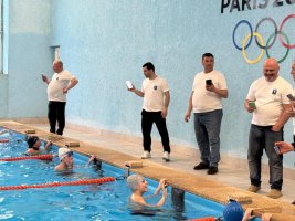 სამტრედიაში საჯარო და კერძო სკოლებს შორის ცურვის შეჯიბრი გაიმართა